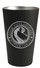 Logo 19oz stainless double wall black pint glass - View 2