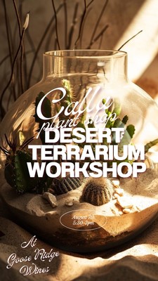 Calla Plant Shop Desert Terrarium Workshop