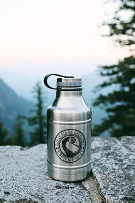 Logo 64 oz Double Wall Stainless Barrel Growler